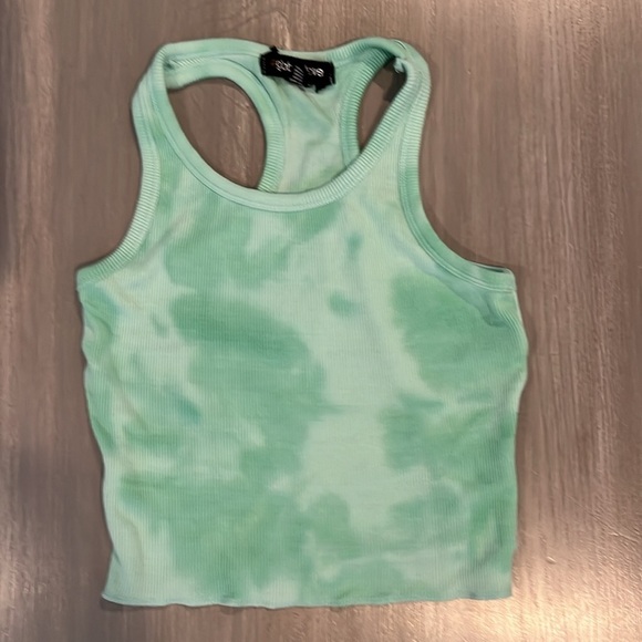 Global Love (Flowers by Zoe) Mint Green Tie Dye Tank and Skirt Set - Picture 2 of 7